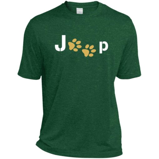 Jeep with dog paw sport t-shirt