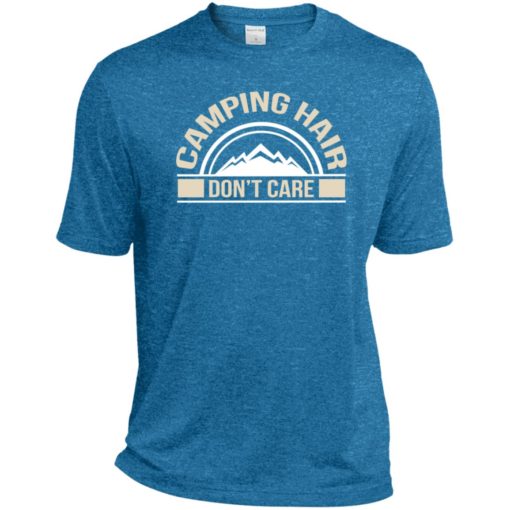 Shirt for campers funny camping hair dont care sport tee