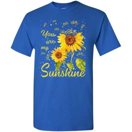 You are my sunshine sunflower bicycle t-shirt