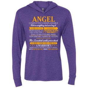 Angel completely unexplainable notices everything but wont say it unisex hoodie