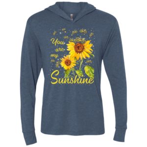 You are my sunshine sunflower bicycle unisex hoodie
