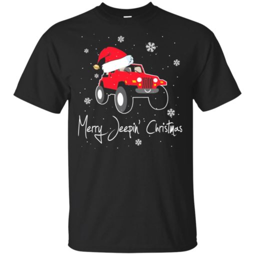 Merry jeepin christmas t-shirt