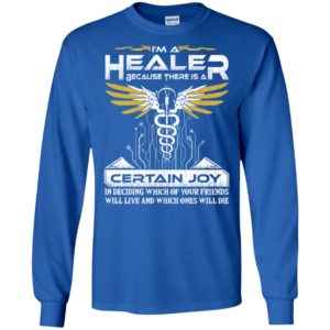Nurse medical assistant im a healer because there is a certain long sleeve
