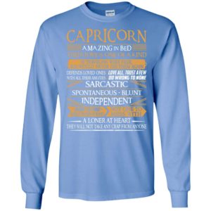 Capricorn amazing in bed their love is one of a kind sarcastic spontaneous blunt long sleeve
