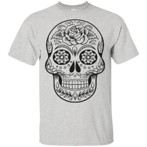 Mexican skull art 2 skeleton face day of the dead dia de los muertos t-shirt
