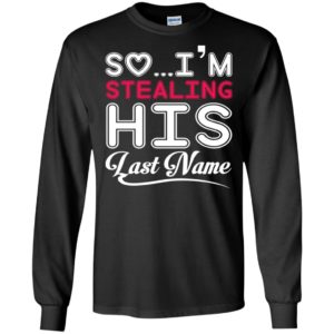 So i’m stealing his last name husband and wife couple gift long sleeve