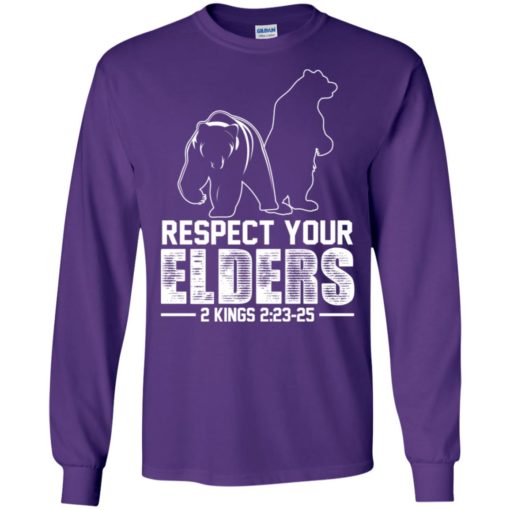 Respect your elders t shirt cool big brother shirt gift long sleeve