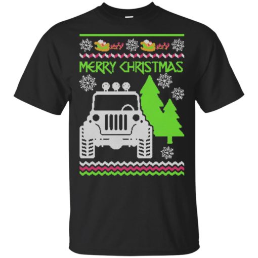 Ugly jeep sweater christmas gift for jeep lover owner addicted t-shirt