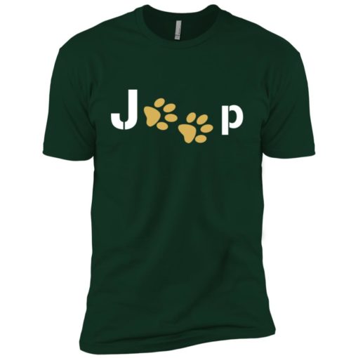 Jeep with dog paw premium t-shirt