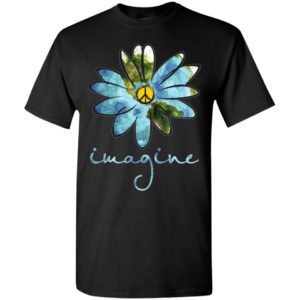 Daisy earth hippie imagine music fower floral peace lover t-shirt