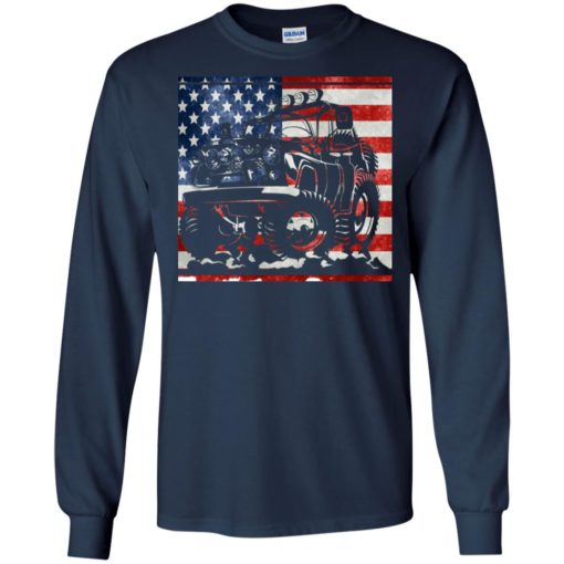 American flag and jeep lover long sleeve