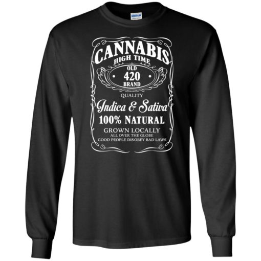 Funny wine shirts &#8211; cannabis wine addicted funny wine label long sleeve