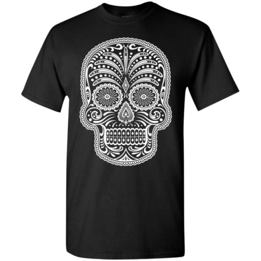 Mexican skull art 5 skeleton face day of the dead dia de los muertos t-shirt