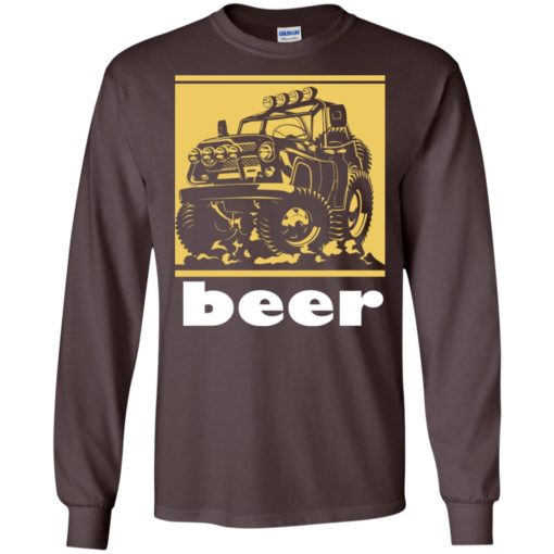 Funny beer alcohol jeep 4×4 drinking lover long sleeve