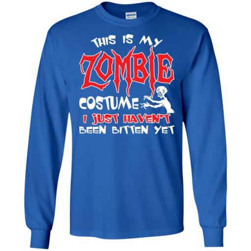 This is my zombie costume funny artwork halloween day long sleeve