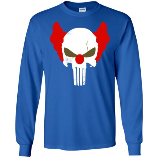 Punisher red skull shirt vintage punisher joker clown shirt punisher patriots long sleeve