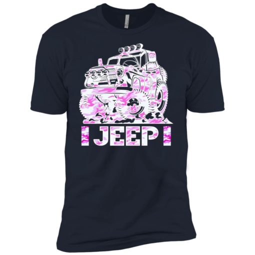 Jeep girl pink premium t-shirt