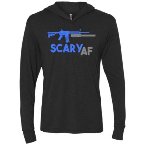 Scary af shirt evil assault rifle ar-15 gun version unisex hoodie