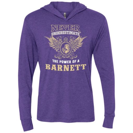 Never underestimate the power of barnett shirt with personal name on it unisex hoodie