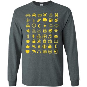 48 cool traveller icons travel icon-speaks for who love travelling long sleeve
