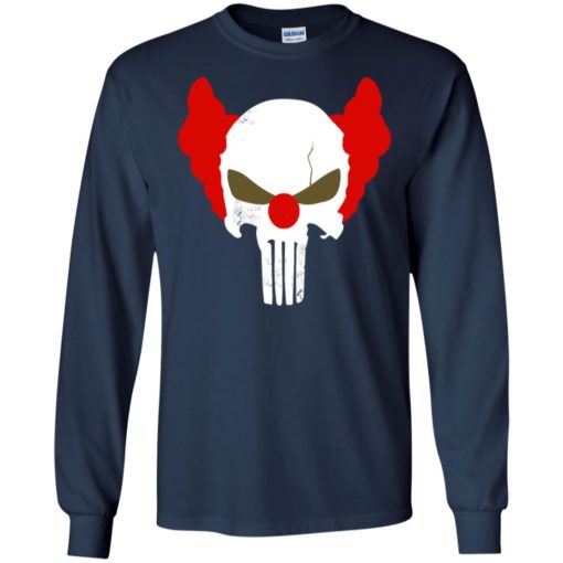 Punisher red skull shirt vintage punisher joker clown shirt punisher patriots long sleeve