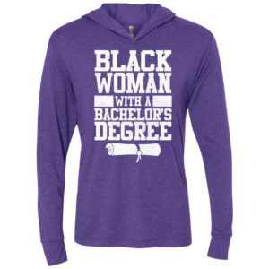 Black woman with a bachelors degree unisex hoodie