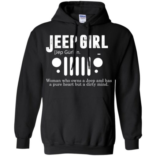Vintage jeep pure heart but dirty mind jeep girl jeep wife hoodie