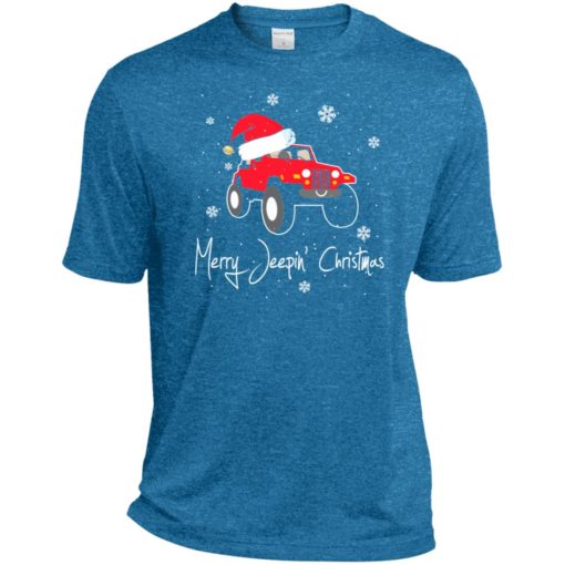 Merry jeepin christmas sport t-shirt