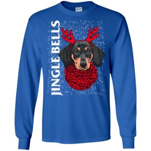 Dachshund jingel bells dog lover christmas gift long sleeve