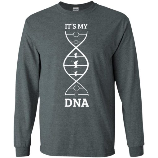 Ski it’s my dna funny skiing lover winter sport player long sleeve