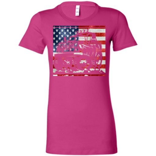 American flag and jeep lover women tee
