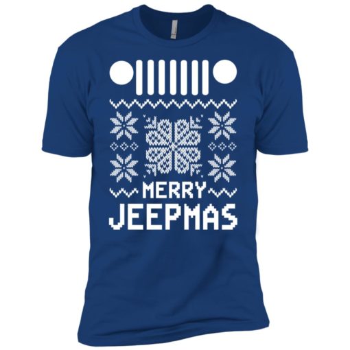 Merry jeepmas ugly christmas premium t-shirt