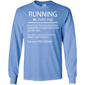 Funny running shirt definition running noun shirt runner running workout gifts long sleeve