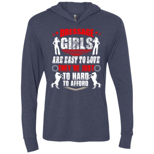 Dressage girls are easy to love womens driving horse lover unisex hoodie