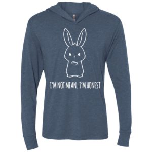 Funny cute rabbit im not mean im honest unisex hoodie