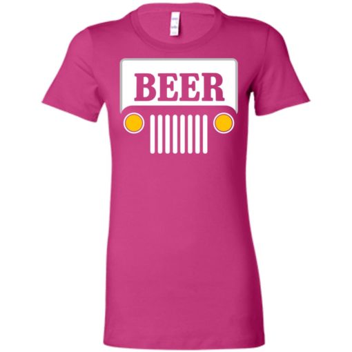 Beer jeep road trip women tee