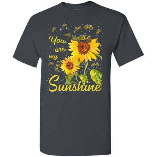 You are my sunshine sunflower bicycle t-shirt