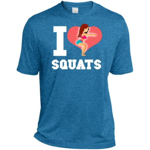 Crossfit fitness workout lover gift i love squats sport tee