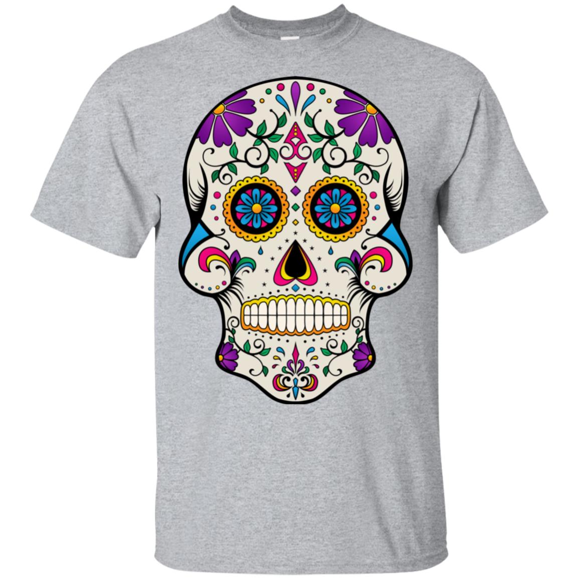 Mexican Skull Art 7 Skeleton face Day of the Dead Dia de los Muertos T ...