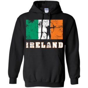 Ireland flag hunter archer love hunting gift hoodie