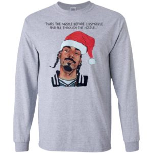 Snoop dogg wears christmas hat long sleeve