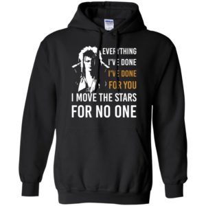 I move the stars for no one labyrinth music bowie fans hoodie
