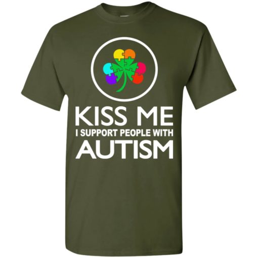 Autism awareness kiss me i support people with autism t-shirt and mug t-shirt