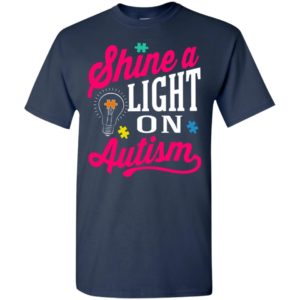 Shine a light on autism t-shirt and mug t-shirt
