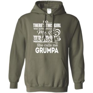 This girl who stole my heart she calls me grumpa funny grandpa gift hoodie