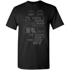 Tow truck drivers warning to avoid injury dont tell funny trucks driver t-shirt