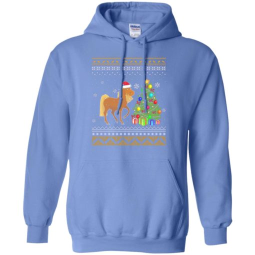 Horse noel hat presents christmas tree ugly sweater style hoodie