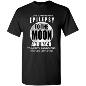 Epilepsy awareness love moon back t-shirt