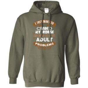 I just want to ride my horse to ignore all adult problems retro hoodie
