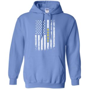 American flag nurse gift miracle worker job title hoodie